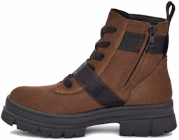 (Women) UGG Short Boots 'Velvet Lace-up Round Toe - Dark Brown' 1150650-DKEA (Women) UGG Short Boots 'Velvet Lace-up Round Toe - Dark Brown' 1150650-DKEA