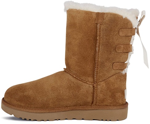 (Women) UGG Short Bow Stiefel Fleece Lined Brown 1110706-CHE Buy (Women) UGG Short Bow Stiefel Fleece Lined Brown 1110706-CHE