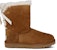 (W) UGG Pendek Bow Stiefel Berbulu Perang Fleece Lelap 1110706-CHE