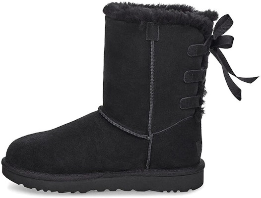 (Women) UGG Short Bow Stiefel Fleece Lined Black 1110706-BLK Buy (Women) UGG Short Bow Stiefel Fleece Lined Black 1110706-BLK