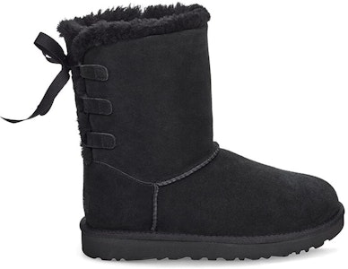 (W) UGG Boot Pendek dengan Pita Berbulu Fleece Hitam 1110706-BLK Order (W) UGG Boot Pendek dengan Pita Berbulu Fleece Hitam 1110706-BLK