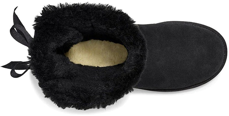 (Women) UGG Short Bow Stiefel Fleece Lined Black 1110706-BLK Purchase (Women) UGG Short Bow Stiefel Fleece Lined Black 1110706-BLK