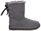 Order (W) UGG Pendek Riben Stiefel Berbulu Kelabu 1110706-CHRC