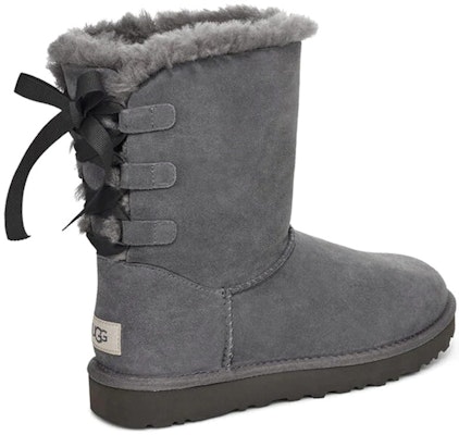 (Women) UGG Short Bow Stiefel Fleece Lined Gray 1110706-CHRC Shop (Women) UGG Short Bow Stiefel Fleece Lined Gray 1110706-CHRC