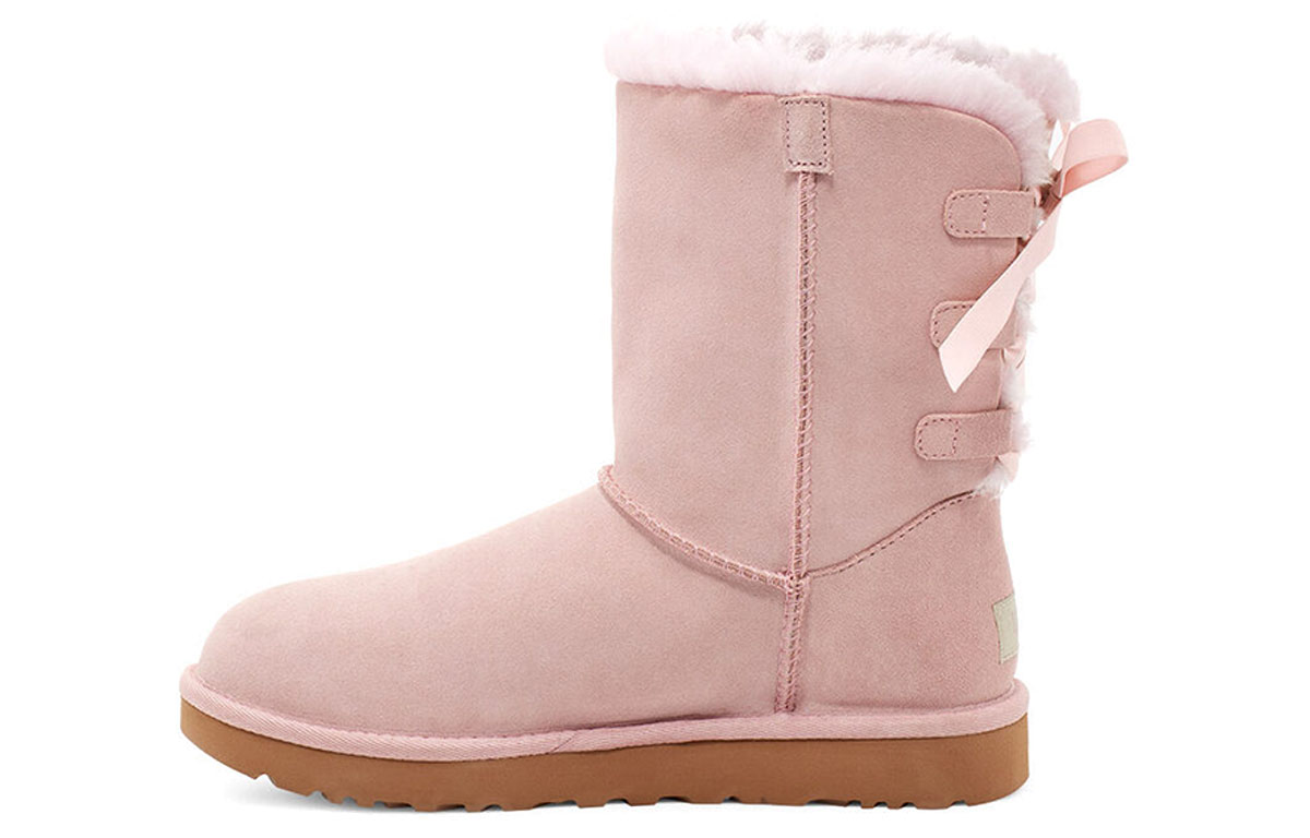 (Women) UGG Short Bow Stiefel Snow Boots crystal Pink 1110706-PCRY