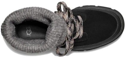 Purchase UGG 麂皮 圓頭綁帶 短筒 戶外靴 女款 黑色