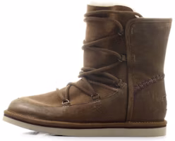 (Women) UGG Short Lace-Up Boots 'Brown Leather' 1007710-CHE (Women) UGG Short Lace-Up Boots 'Brown Leather' 1007710-CHE