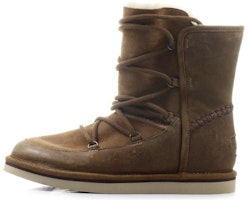 (Women) UGG Short Lace-Up Boots 'Brown Leather' 1007710-CHE (Women) UGG Short Lace-Up Boots 'Brown Leather' 1007710-CHE