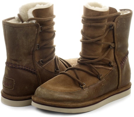 (W) UGG 숏 레이스업 부츠 (브라운 가죽) 1007710-CHE Shop (W) UGG 숏 레이스업 부츠 (브라운 가죽) 1007710-CHE