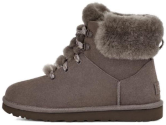 (Women) UGG Short Lace-Up Round Toe Snow Boots 'Dark Brown' 1130558-CHRC Buy (Women) UGG Short Lace-Up Round Toe Snow Boots 'Dark Brown' 1130558-CHRC
