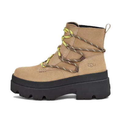 (W) UGG Brisbane Lace Up Boot 'Mustard Seed'
