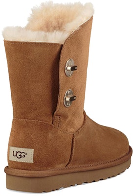 (W) UGG 短款翻锁羊毛衬里棕色靴子 1094933-CHE Shop (W) UGG 短款翻锁羊毛衬里棕色靴子 1094933-CHE