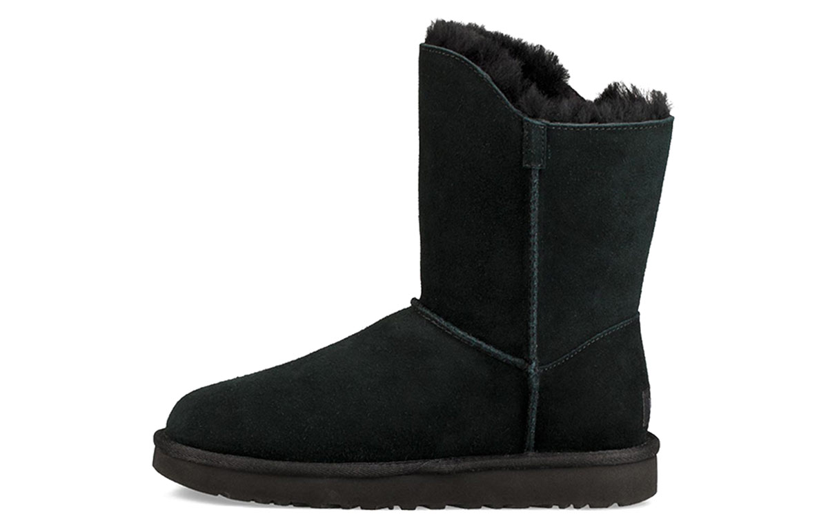 (Women) UGG Short Turnlock Snow Boots Black 1094933-BLK