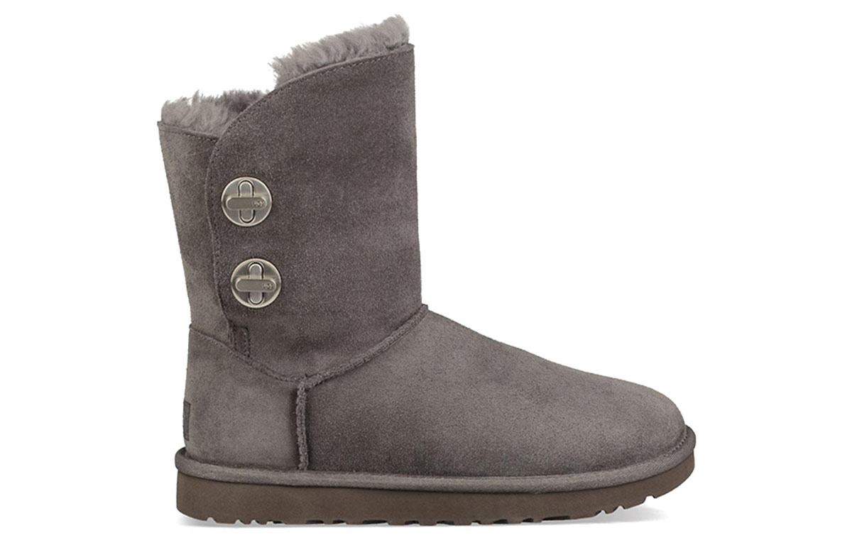 Order (Women) UGG Short Turnlock Snow Boots Gray 1094933-CHRC