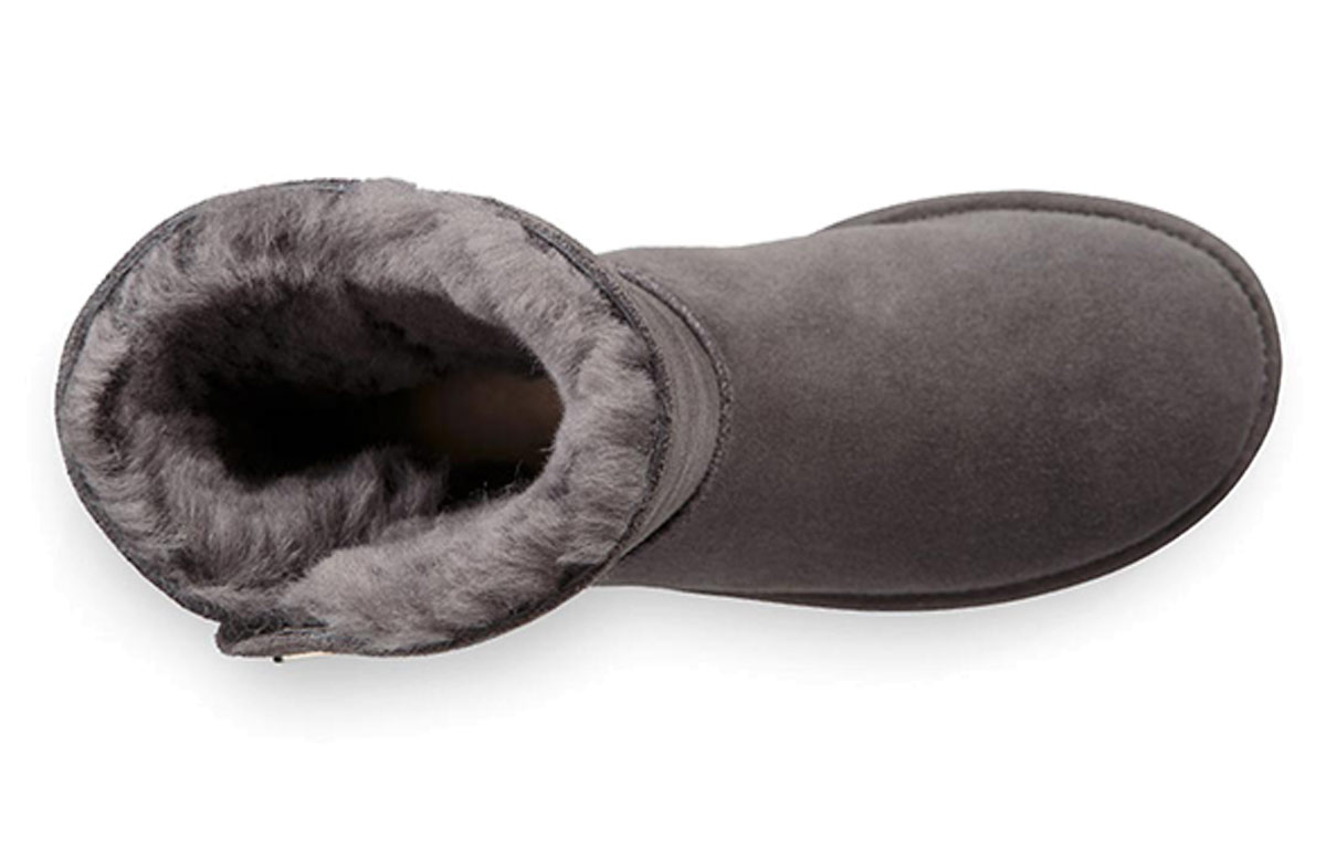 Purchase (Women) UGG Short Turnlock Snow Boots Gray 1094933-CHRC