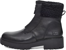 (Women) UGG Short Zip 'Fashion Waterproof Black Leather' 1121054-BLK (Women) UGG Short Zip 'Fashion Waterproof Black Leather' 1121054-BLK