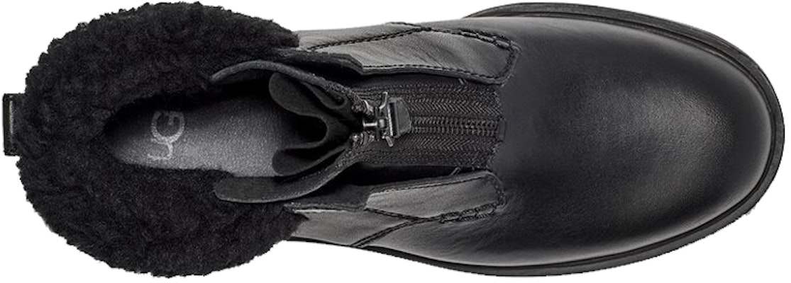 (W) UGG 防水レザーショートジップ (UGG Bousui Rezaa Shooto Jippu) 1121054-BLK Shop (W) UGG 防水レザーショートジップ (UGG Bousui Rezaa Shooto Jippu) 1121054-BLK