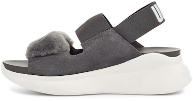 (Women) UGG Silverlake Gray Sandals 1101919-CHRC (Women) UGG Silverlake Gray Sandals 1101919-CHRC