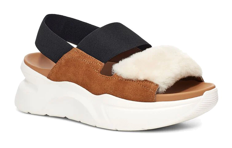 Lookbook (W) Sandalias Deportivas UGG 'Chestnut Marrón Negro Blanco' 1119771-CHE