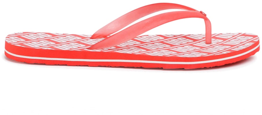 (Women) UGG Simi 'Red Fashion Flip-Flop' 1111058-PCRL Order (Women) UGG Simi 'Red Fashion Flip-Flop' 1111058-PCRL