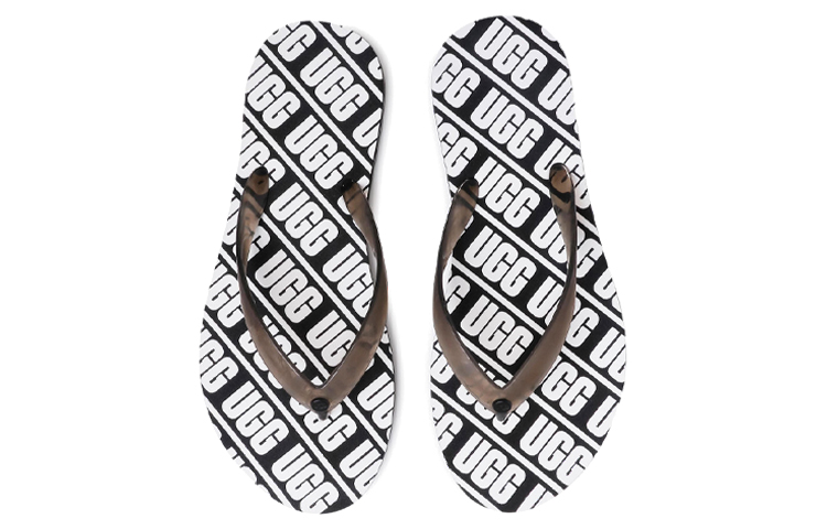 Shop (Women) UGG Simi Flip Flop 'Black Fashion' 1111058-BLK