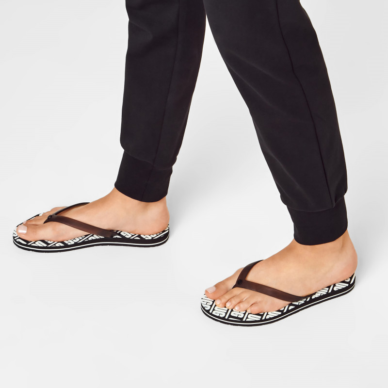 Sizing (Women) UGG Simi Flip Flop 'Black Fashion' 1111058-BLK