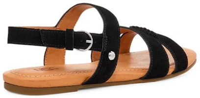Shop UGG 雙層牛皮 簡約百搭舒適 時尚涼鞋 女款 黑色