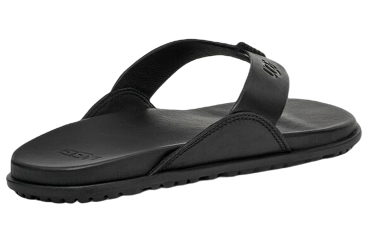 (W) UGG Slide 'Black Leather CMFT' 圖 3