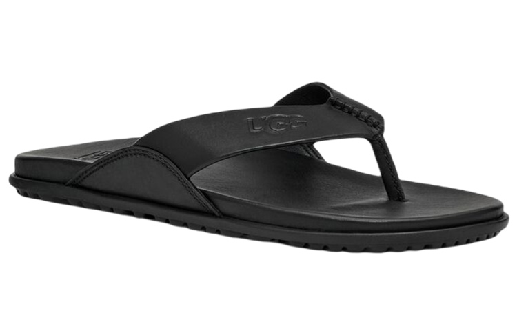 (W) UGG Slide 'Black Leather CMFT' 圖 4