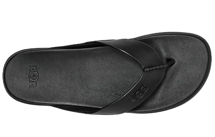 (W) UGG Slide 'Black Leather CMFT' 圖 5