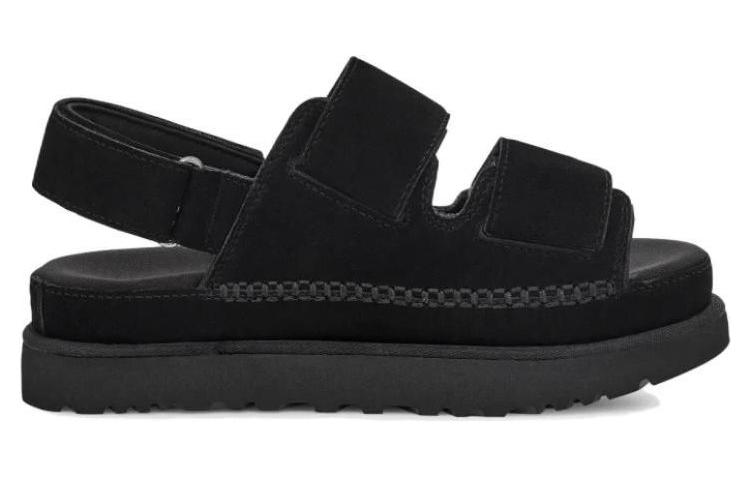 Order UGG 織物 魔術貼舒適 時尚涼拖 女款 黑色