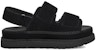 (W) UGG Slide 'Black Magic Tape Comfort' Hitam Sapuan Selesa 1141493-BLK