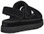(W) UGG Slide 'Black Magic Tape Comfort' Hitam Sapuan Selesa 1141493-BLK