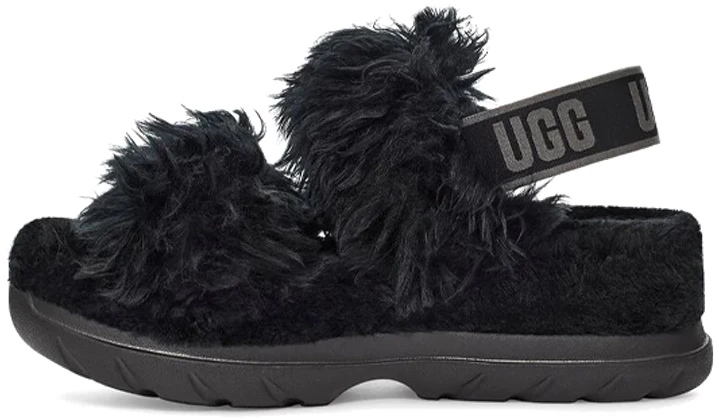women-ugg-slide-black-sheepskin-fur-1119999-blk