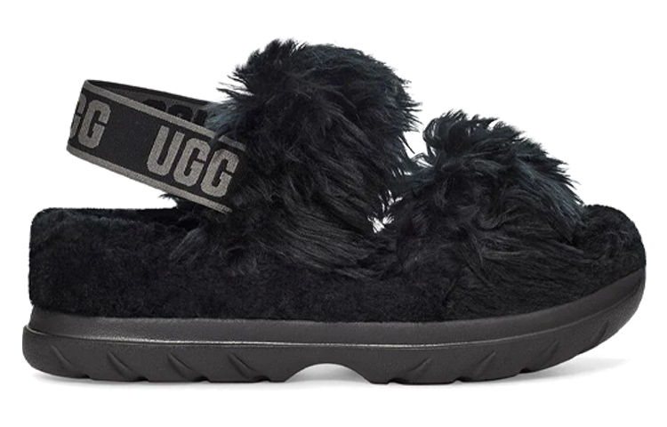 Order (Women) UGG Slide 'Black Sheepskin Fur' 1119999-BLK
