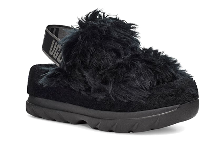 Lookbook (Women) UGG Slide 'Black Sheepskin Fur' 1119999-BLK