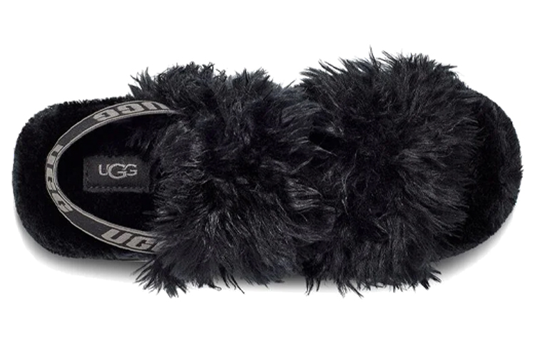 Shop (Women) UGG Slide 'Black Sheepskin Fur' 1119999-BLK