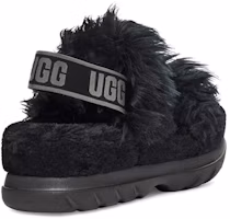 Purchase UGG 羊皮毛一體 簡約休閒露趾 時尚涼鞋 女款 黑色