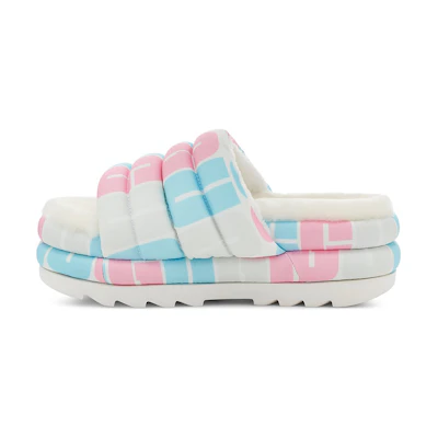 (W) UGG Slide 'Blue Pink'