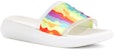 (W) UGG Slide Cali Collage Sandal Tapak Rata Jalur Pelangi Outdoor 1120001-RSTR