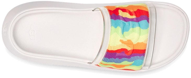 (W) UGG Slide Cali Collage Sandal Datar Wanita - Pelangi Garis-garis 1120001-RSTR Shop (W) UGG Slide Cali Collage Sandal Datar Wanita - Pelangi Garis-garis 1120001-RSTR