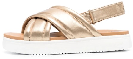 (Women) UGG Slide 'Golden Cross-Strap' 1142210-GOLD (Women) UGG Slide 'Golden Cross-Strap' 1142210-GOLD