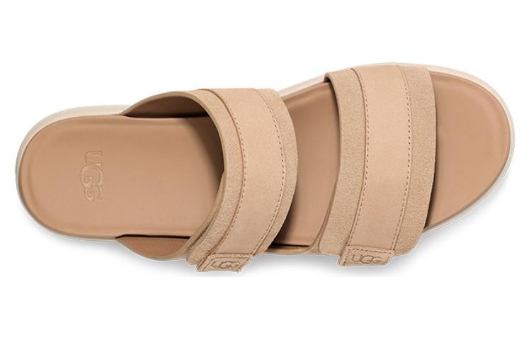 Shop UGG 舒適百搭 一字拖鞋 女款 淺棕色