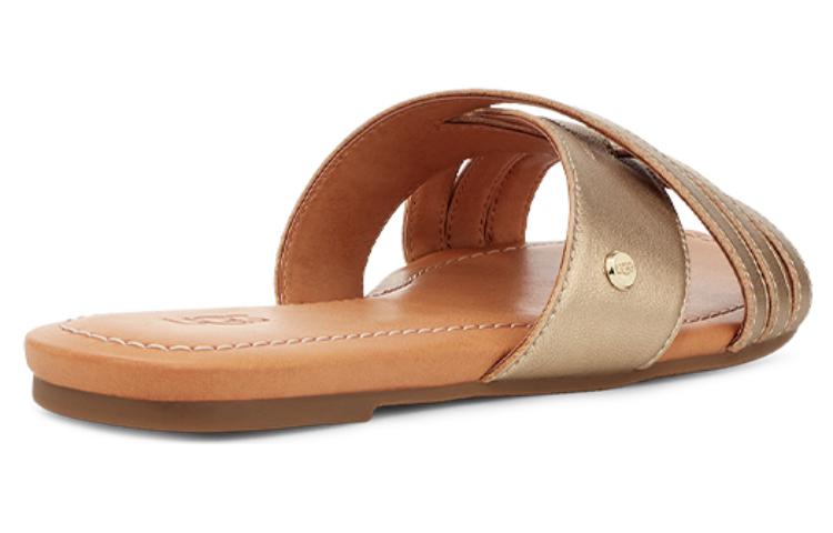 Lookbook (W) UGGメタリッククロススライド (UGG Metarikku Kurosu Suraido) 1142712-GLDM