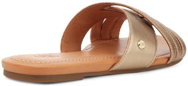 (W) UGG Slide 'Metallic Comfort Cross' Sandalia Cruzada Metálica 1142712-GLDM Lookbook (W) UGG Slide 'Metallic Comfort Cross' Sandalia Cruzada Metálica 1142712-GLDM