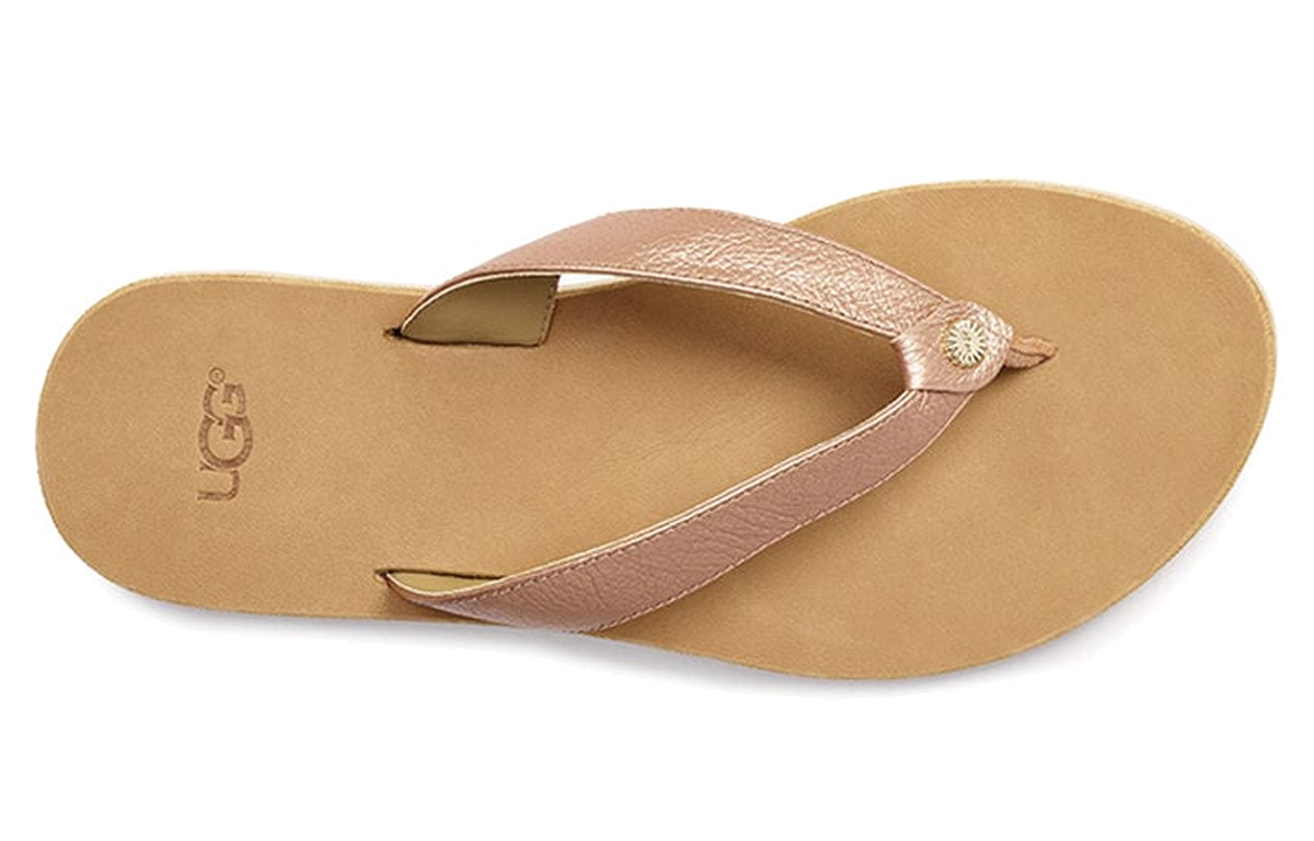Shop (W) UGG 拖鞋 '金属玫瑰金' 1091149-RGLD