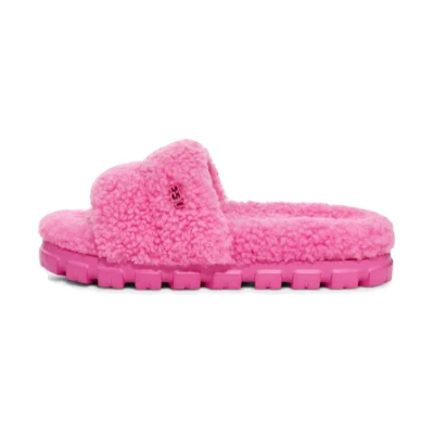 (W) UGG Slide 'Pink Sherpa'