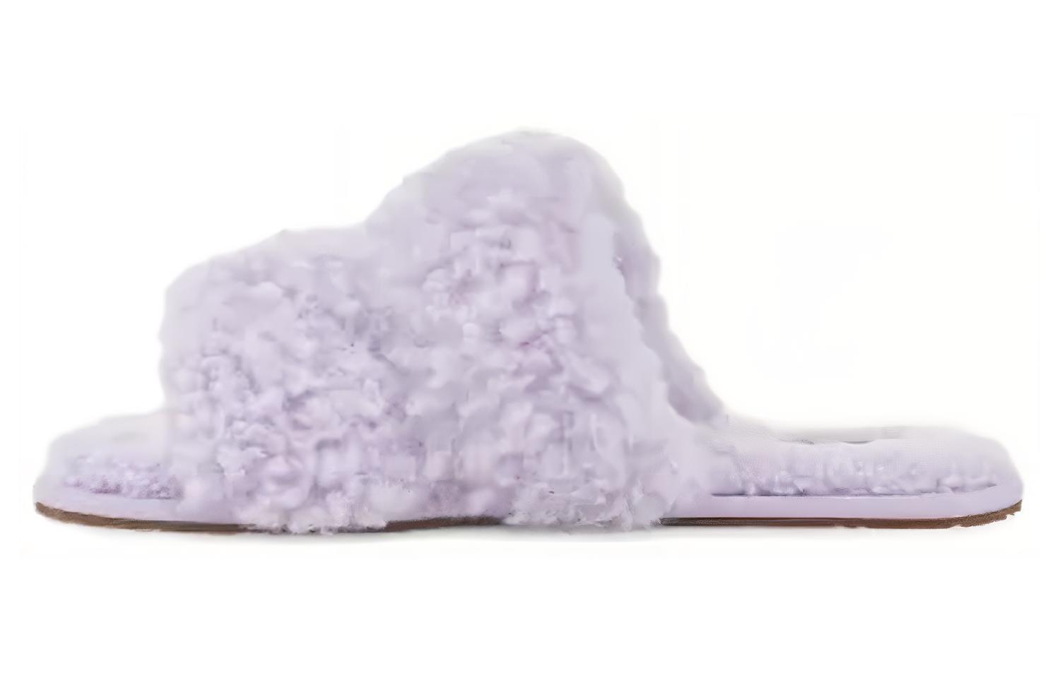 (W) UGG Slide 'Purple Leather Open Toe'