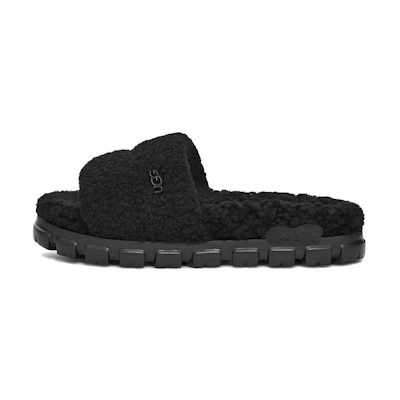 (W) UGG Cozetta Curly Slide 'Black'