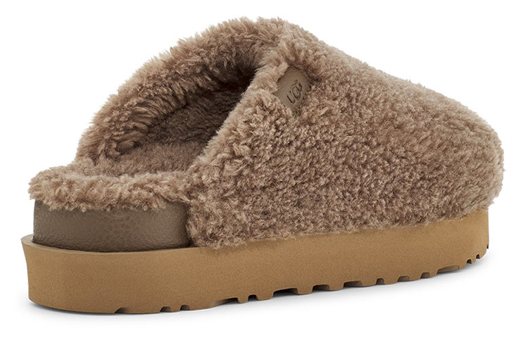 Shop UGG 環保再生系列 織物 休閒舒適 時尚涼拖 女款 核桃木色